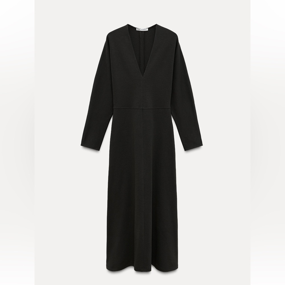 ZARA INTERLOCK MIDI DRESS